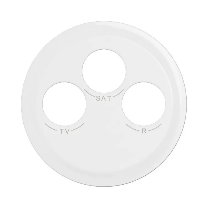 Enjoliveur Prise Tv-R-Sat Dab+ Céliane - Blanc