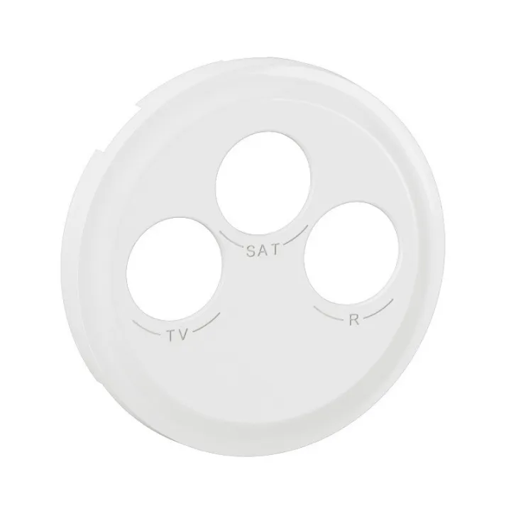 Enjoliveur Prise Tv-R-Sat Dab+ Céliane - Blanc