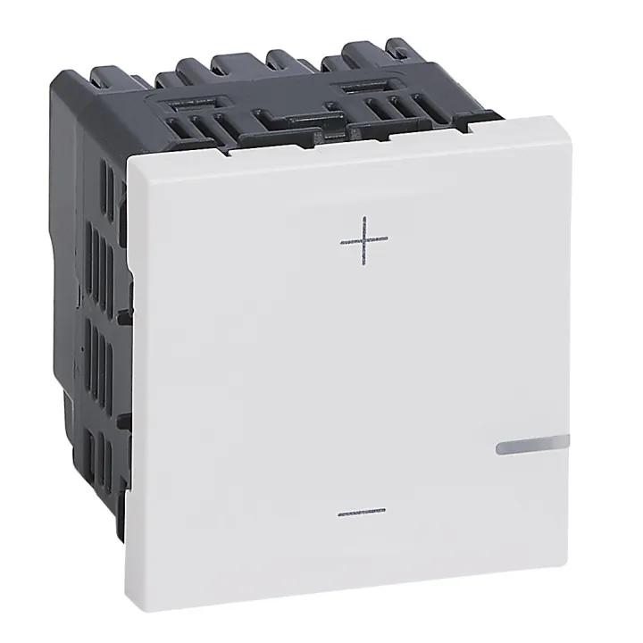 Interrupteur Variateur Universel 2 Fils 125W Led Mosaic Blanc