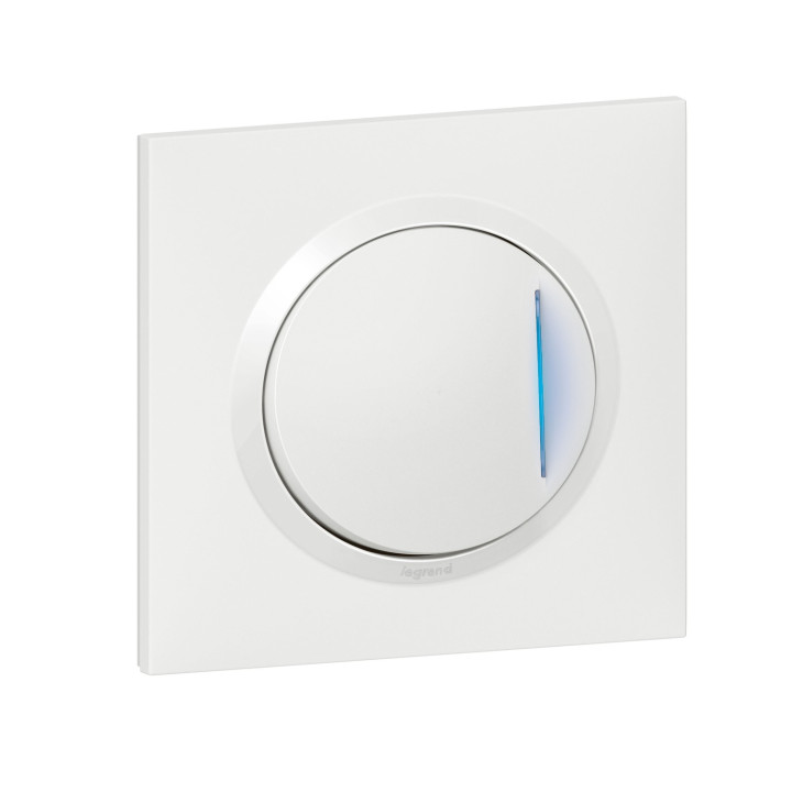 Poussoir Simple Lumineux Dooxie One 6A Complet Avec Griffes