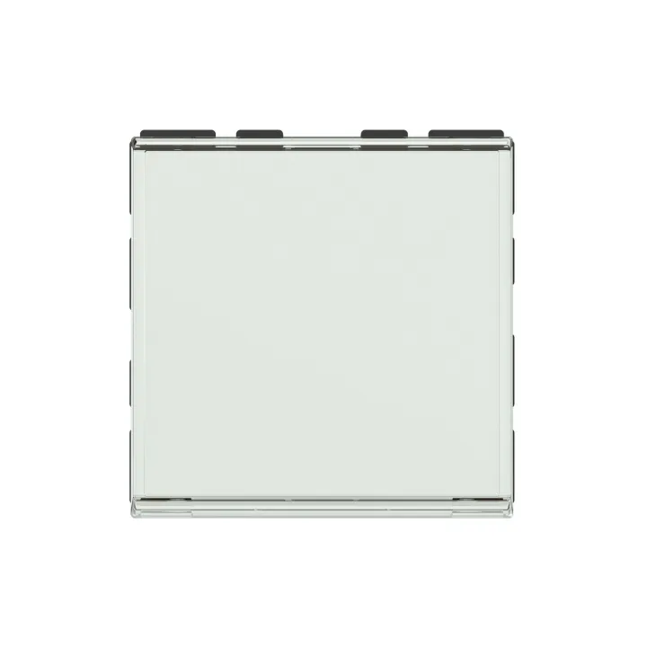 Poussoir/Inv Porte-Étiq Mosaic Easy-Led 6A 250V~ 2 Mod Blanc Antimic