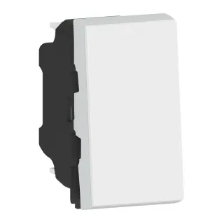 Poussoir Ou Poussoir Inverseur Mosaic Easy-Led 6A 250V~ 1 Module - Blanc