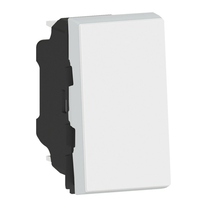 Poussoir Ou Poussoir Inverseur Mosaic Easy-Led 6A 250V~ 1 Module - Blanc