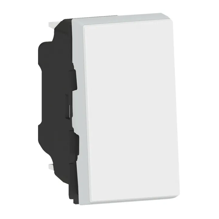 Poussoir Ou Poussoir Inverseur Mosaic Easy-Led 6A 250V~ 1 Module - Blanc