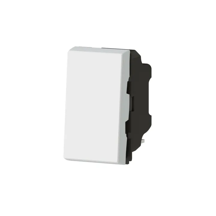 Poussoir Ou Poussoir Inverseur Mosaic Easy-Led 6A 250V~ 1 Module - Blanc