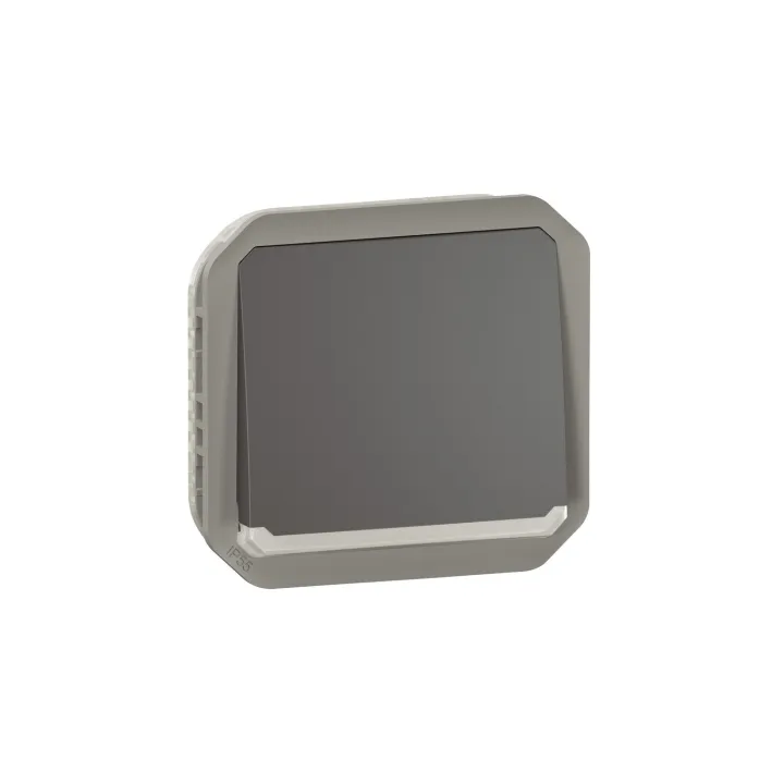 Poussoir No Lumineux Plexo Composable Anthracite