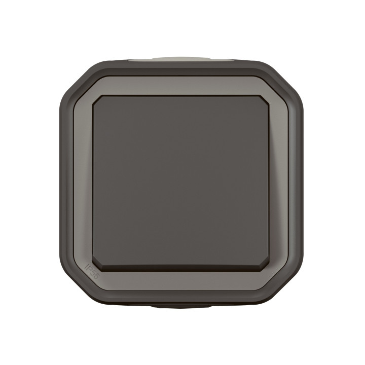 Poussoir No Plexo Complet Saillie Anthracite