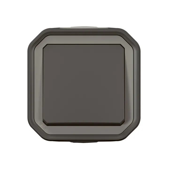 Poussoir No Plexo Complet Saillie Anthracite