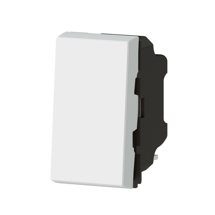 Poussoir Mosaic Easy-Led 6A 1 Module - Blanc