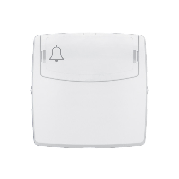 Poussoir Porte-Étiquette Appareillage Saillie Composable Blanc