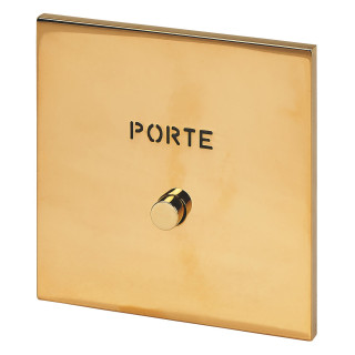 Poussoir lumineux "Porte" - Epure Or Miroir Art d'Arnould