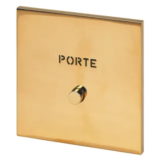 Poussoir Lumineux "Porte" - Epure Or Miroir Art D'Arnould