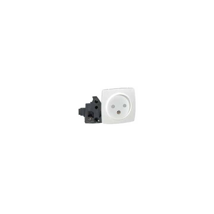 Prise De Courant 2P Appareillage Saillie Composable - Blanc