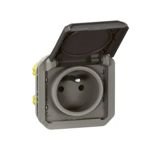 Prise De Courant 2P+T Plexo Composable Anthracite