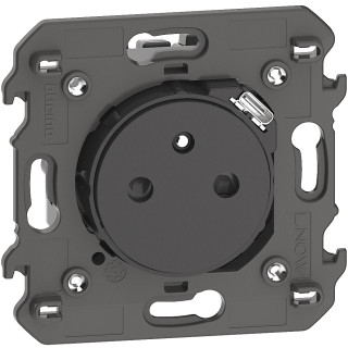 Prise de courant Surface avec prise USB Type-C Living Now 2 modules - noir