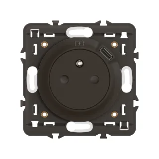 Prise Surface Avec Prise Usb Type-C Céliane - Noir