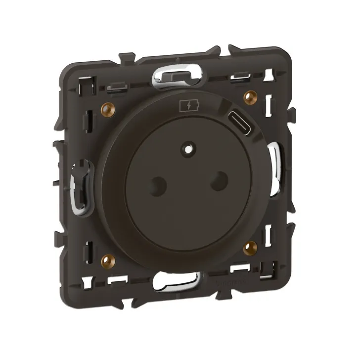 Prise Surface Avec Prise Usb Type-C Céliane - Noir