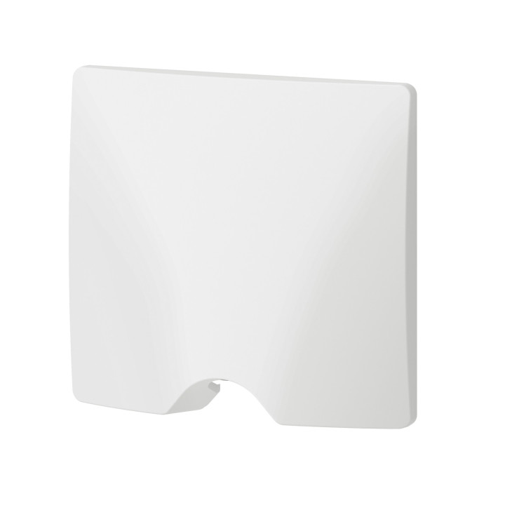 Sortie de câble IP21 dooxie livrée complète avec plaque finition blanc