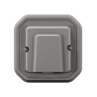 Sortie De Câble 16A Plexo Complet Encastré Gris