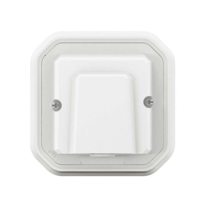 Sortie De Câble 16A Plexo Complet Encastré Blanc