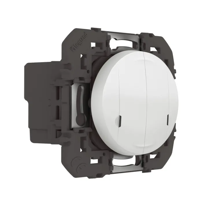 Interrupteur Double Avec Neutre Connecté Dooxie With Netatmo Sans Plaque Blanc