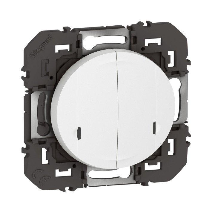 Interrupteur Double Avec Neutre Connecté Dooxie With Netatmo Sans Plaque Blanc