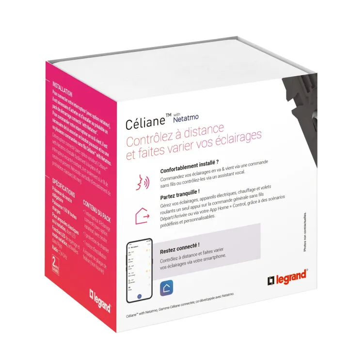 Interrupteur Avec Neutre Connecté Céliane With Netatmo Sans Plaque Graphite