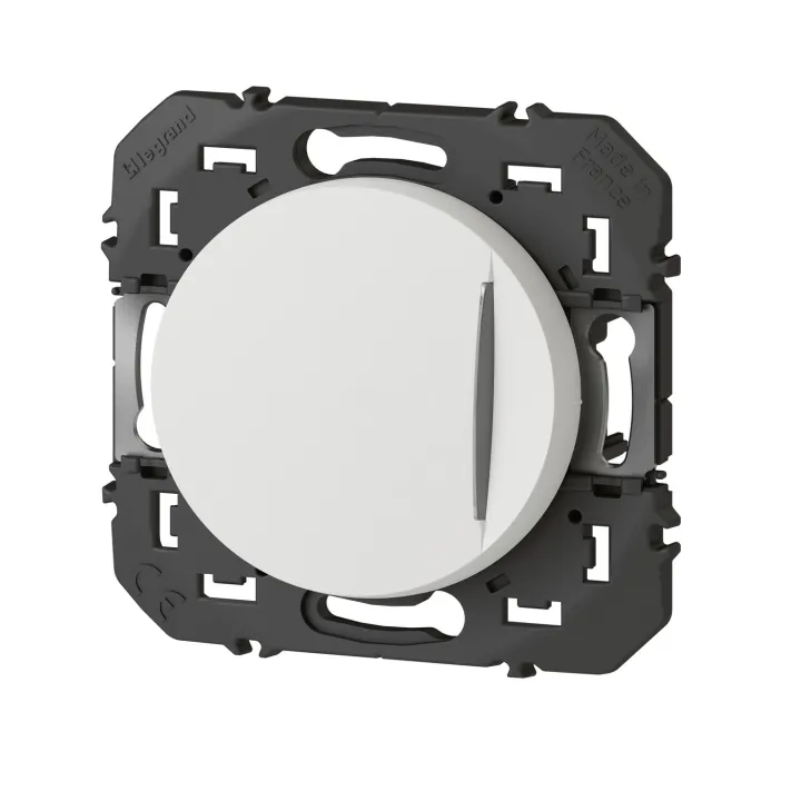 Interrupteur Ou Va-Et-Vient Avec Voyant Témoin Dooxie 10Ax 250V~ Finition Blanc