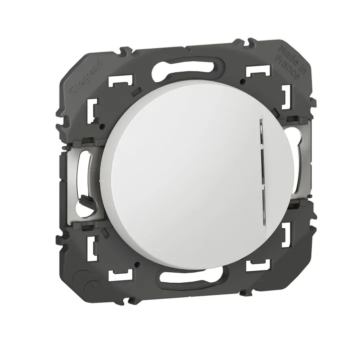 Interrupteur Ou Va-Et-Vient Avec Voyant Témoin Dooxie 10Ax 250V~ Finition Blanc