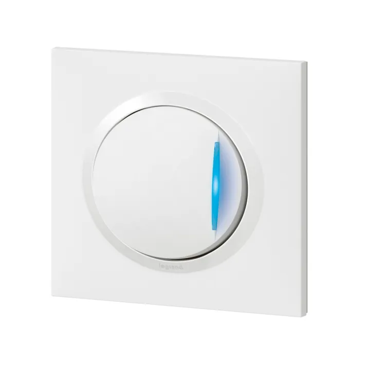 Interrupteur Ou Va-Et-Vient Témoin Dooxie One 10Ax 250V~ Complet Avec Griffes