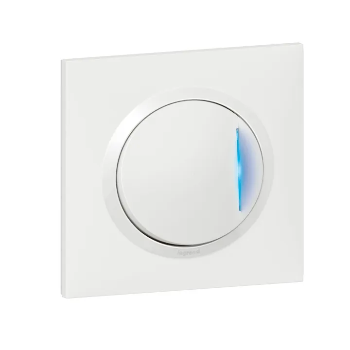 Interrupteur Ou Va-Et-Vient Témoin Dooxie One 10Ax 250V~ Complet Avec Griffes