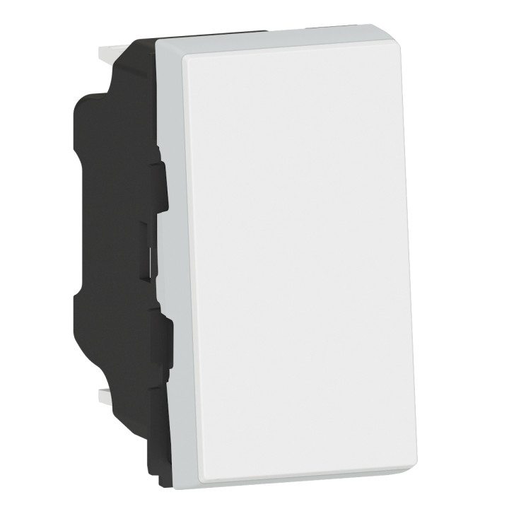 Interrupteur Ou Va-Et-Vient 10Ax 250V~ Mosaic Easy-Led 1 Module - Blanc
