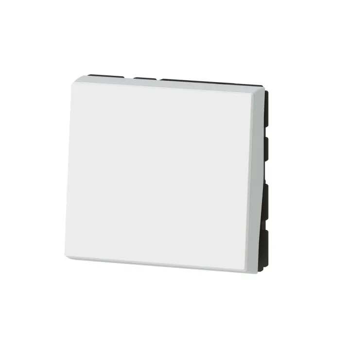 Interrupteur Ou Va-Et-Vient 10Ax 250V~ Mosaic Easy-Led 2 Modules - Blanc