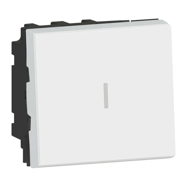 Permutateur 10Ax 250V~ Mosaic 2 Modules - Blanc