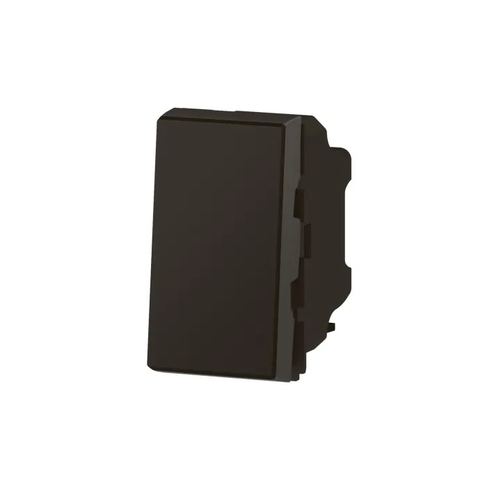 Interrupteur Ou Va-Et-Vient 10Ax 250V~ Mosaic Easy-Led 1 Module - Noir Mat