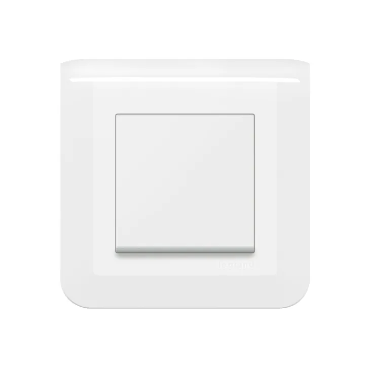 Interrupteur Ou Va-Et-Vient Mosaic 10A Blanc Complet Avec Plaque