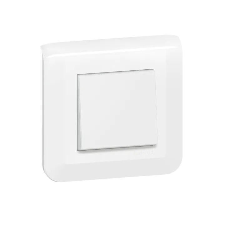 Interrupteur Ou Va-Et-Vient Mosaic 10A Blanc Complet Avec Plaque