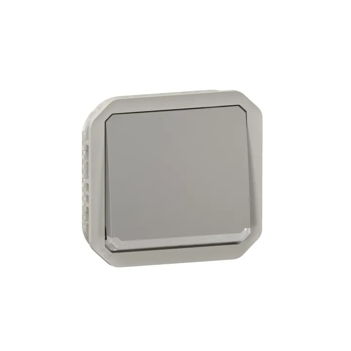 Interrupteur Ou Va-Et-Vient Témoin 10Ax 250V Plexo Composable Gris
