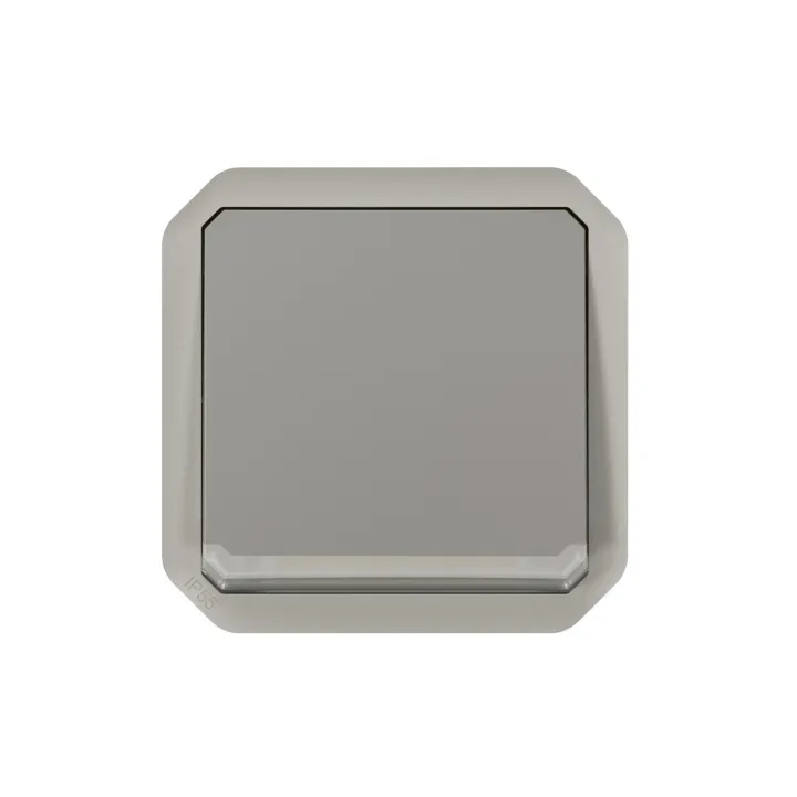 Interrupteur Ou Va-Et-Vient Lumineux 10Ax 250V Plexo Composable Gris