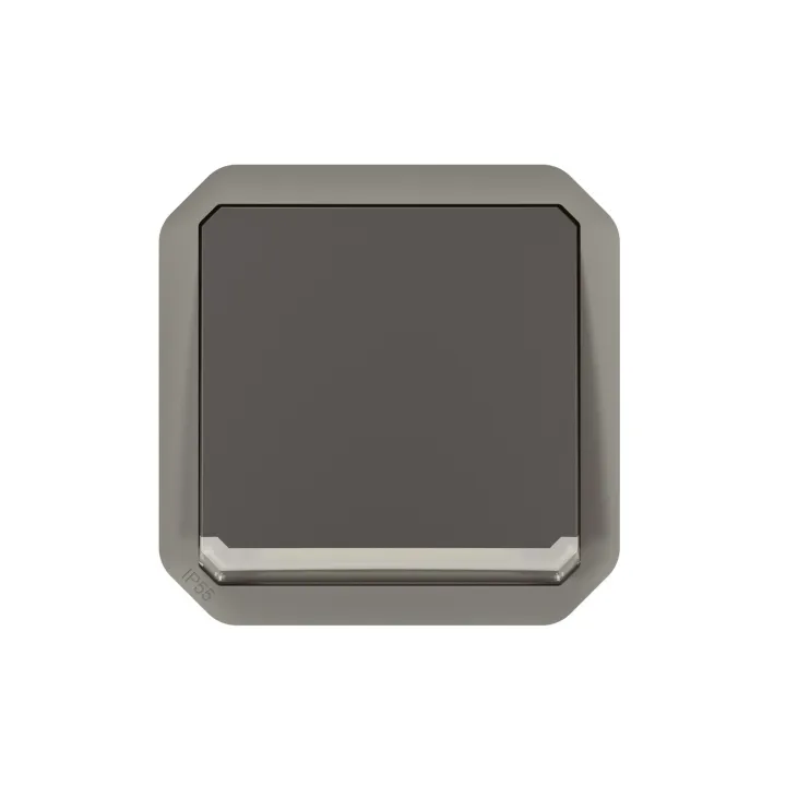 Interrupteur Ou Va-Et-Vient Témoin 10Ax 250V Plexo Composable Anthracite