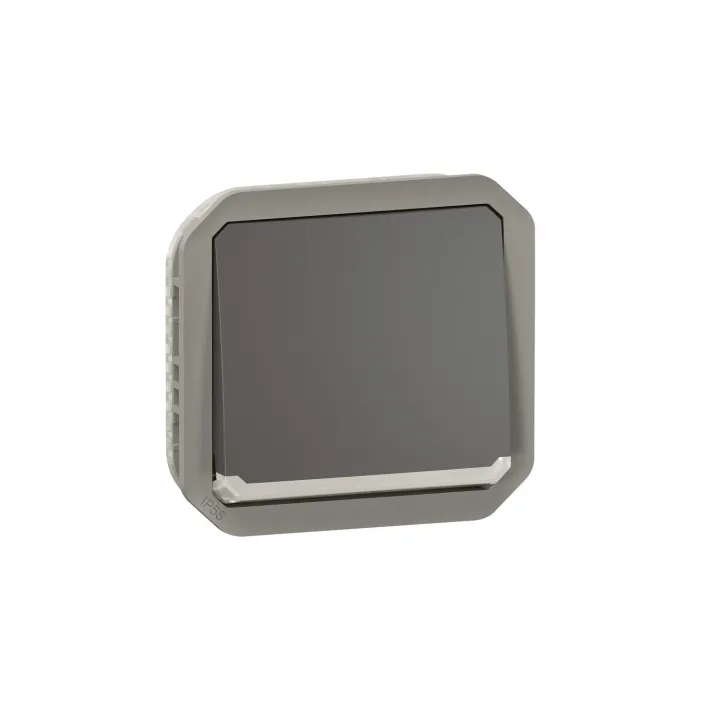 Interrupteur Ou Va-Et-Vient Lumineux 10Ax 250V Plexo Composable Anthracite