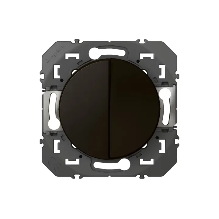 Double Interrupteur Ou Va-Et-Vient Dooxie 10Ax 250V~ - Noir