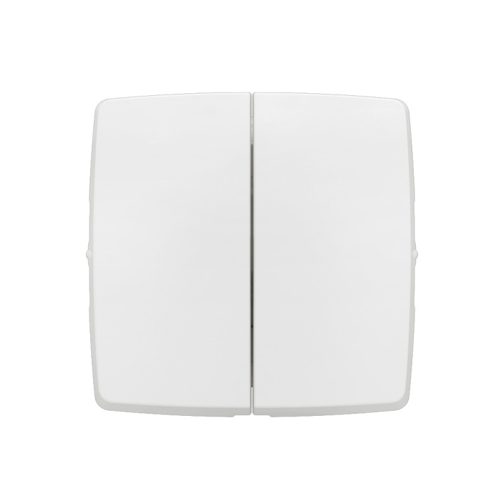 Transformeur Double Appareillage Saillie Composable Blanc