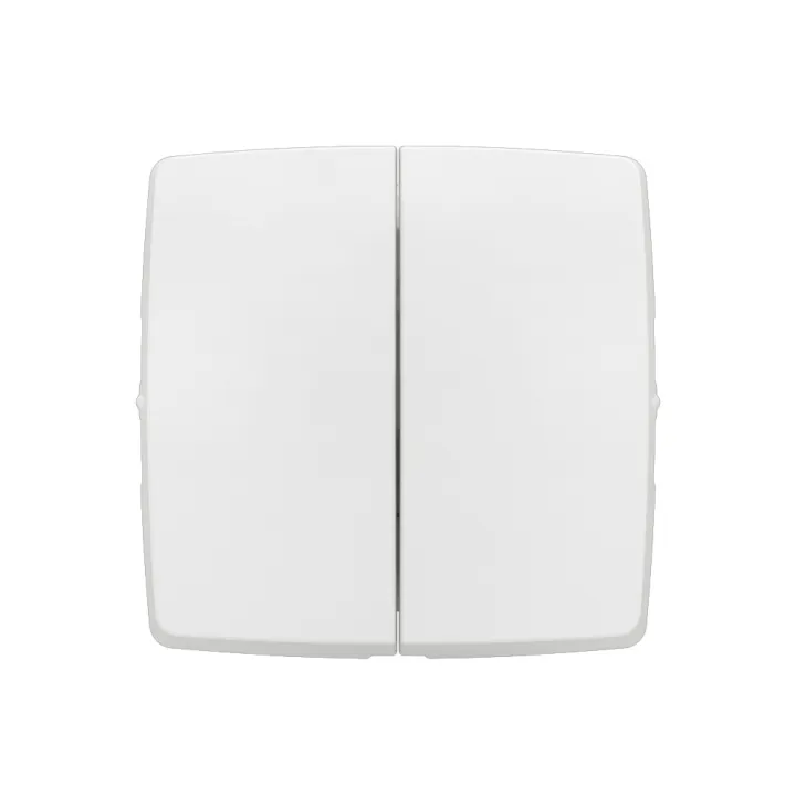 Transformeur Double Appareillage Saillie Composable Blanc