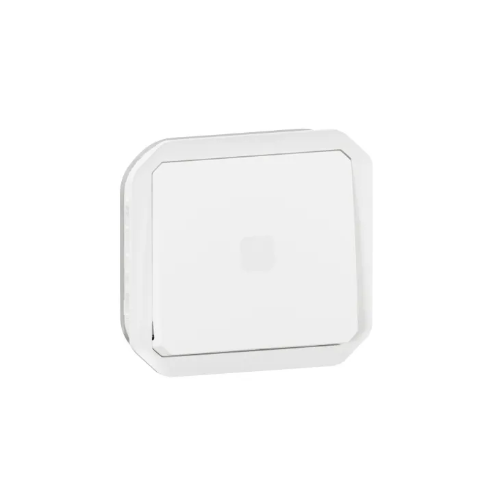 Interrupteur Temporisé Lumineux Plexo Composable Blanc