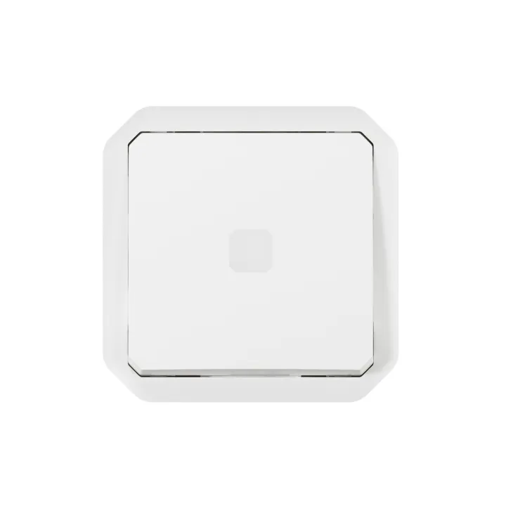 Interrupteur Temporisé Lumineux Plexo Composable Blanc