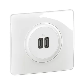 Prise Double Chargeur Usb Céliane Type-C 20W Power Delivery - Borne Automatique