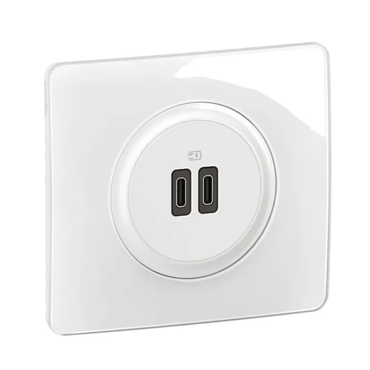 Prise Double Chargeur Usb Céliane Type-C 20W Power Delivery - Borne Automatique