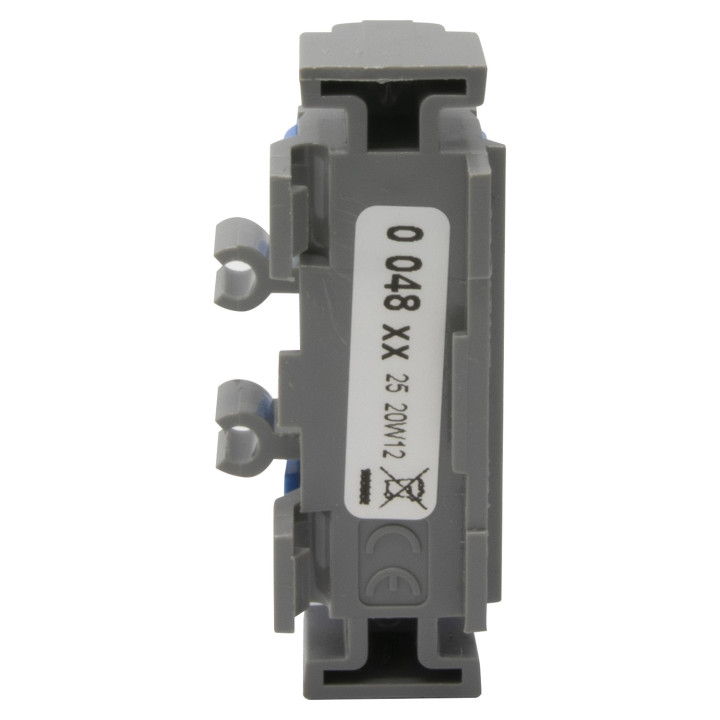 Bornier De Répartition Isolé Ip2X Neutre - 4X1,5Mm² À 16Mm² - Bleu - Long. 47Mm