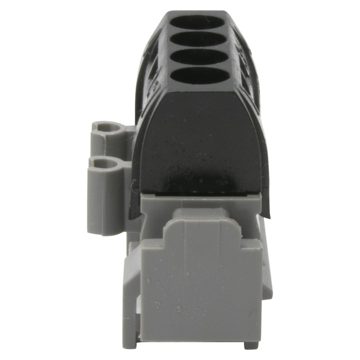 Bornier De Répartition Isolé Ip2X Phase - 4X1,5Mm² À 16Mm² Noir - Longueur 47Mm